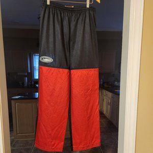 Black Biscuit black and red men's hockey pants
